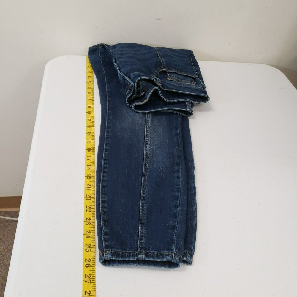 Judy Blue Womens Skinny Fit Mid Seam Stitch Jeans Size 14 Faded Dark Wash Denim - Picture 8 of 9